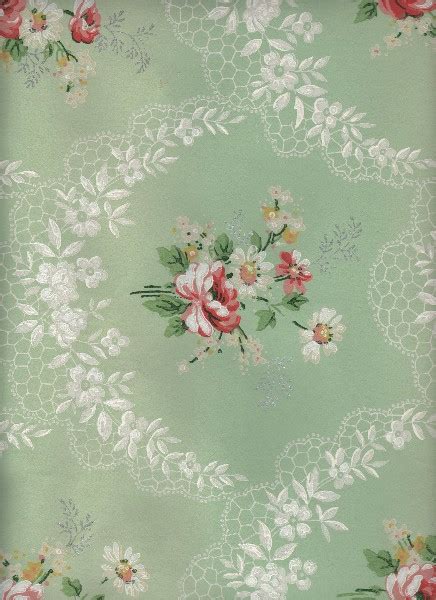 Sage Green Floral Wallpaper - The Graphics Fairy