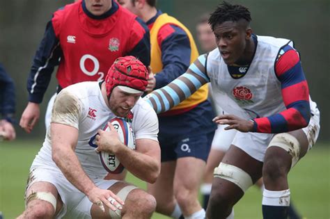 England Rugby training session ahead of their 6 Nations match against ...