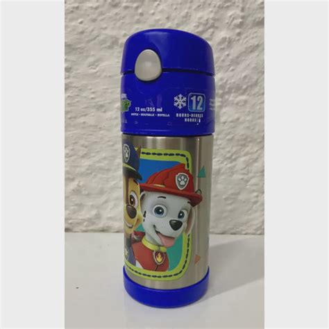 Garrafa Térmica Thermos Patrulha Canina Azul 12 horas armazenamento