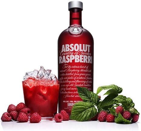 Amazon Absolut Vodka Raspberry 1L Grocery Gourmet Food