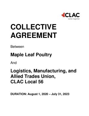 Fillable Online Master Collective Bargaining Agreement Fax Email Print