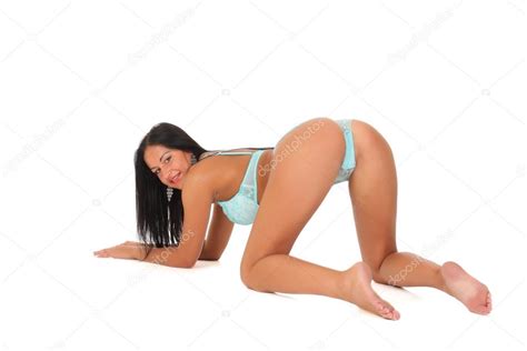 Sexy Woman In A Blue Lingerie Stock Photo Zhagunov 40704457