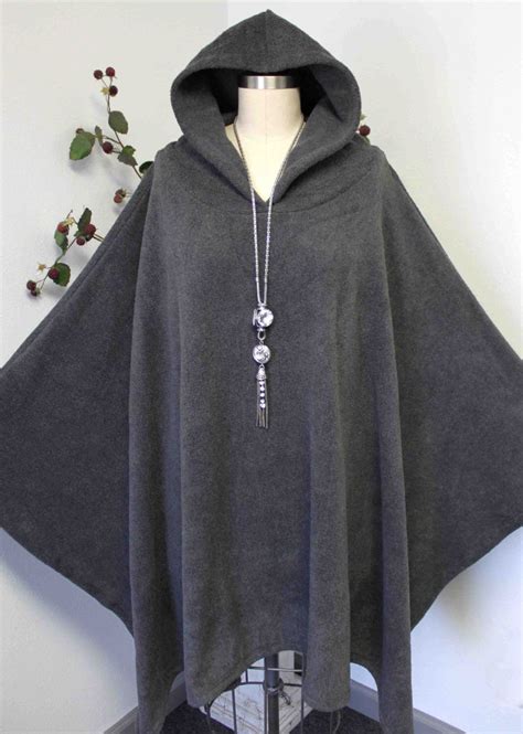 Versatile Travelers Full Size Hooded Poncho In Warm And Cozy Etsy