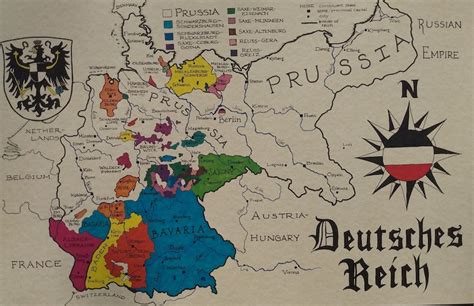 German Empire Map - Etsy