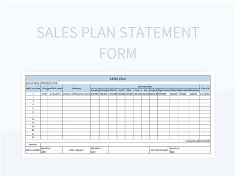 Free Sales Plan Templates For Google Sheets And Microsoft Excel - Slidesdocs