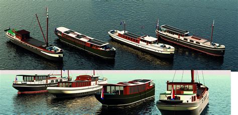 New build Barges, Our new Designs for Living on Water Olivier van Meer Design