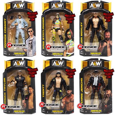 AEW Unrivaled 8 Toy Wrestling Action Figures by Jazwares! This set ...