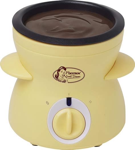 Bestron Fondue Au Chocolat Pour Personnes Appareil A Fondue Au