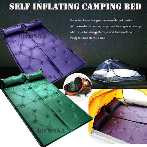 Colchoneta Enrollable Autoinflable Para Acampar Cama De Dormir De