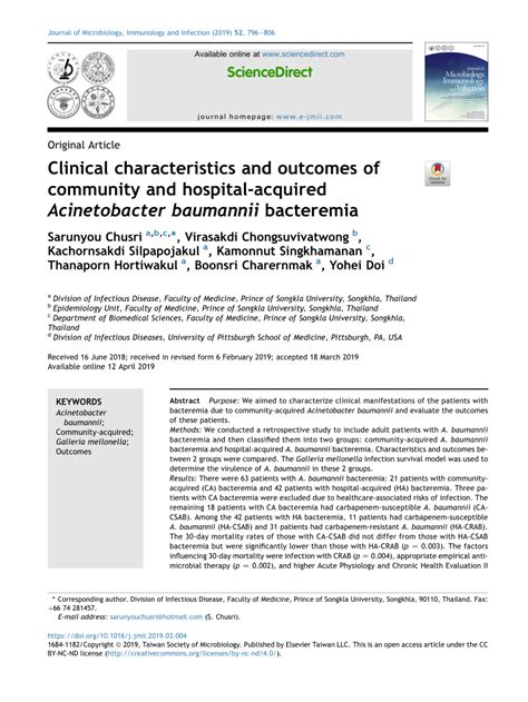 Pdf Clinical Characteristics And Outcomes Of Community And Hospital