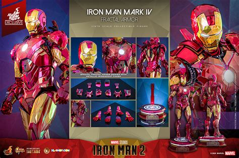 Hot Toys MMS792D70 Iron Man 2 1 6th Scale Iron Man Mark IV Fractal Armor Collectible