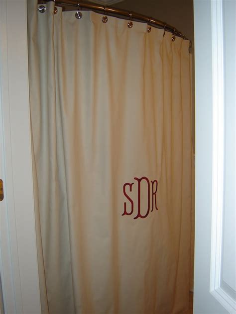 Items Similar To Monogrammed Shower Curtain On Etsy