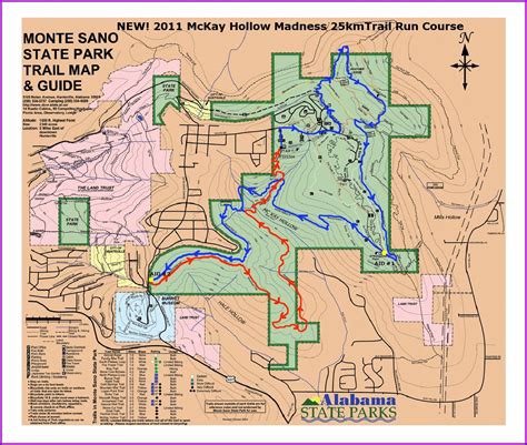 Monte Sano State Park Trail Map Map Resume Examples