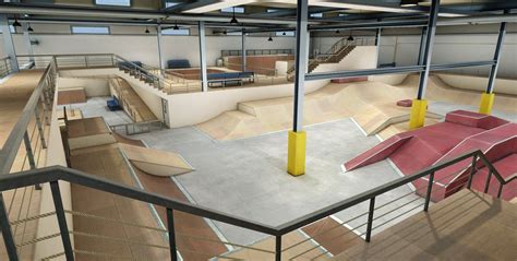 Skate park, Interior, Indoor