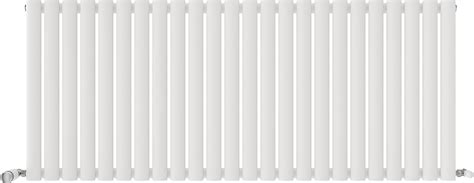 Ibathuk 1800 X 600 Mm Modern Vertical Column Radiator Matt White Oval