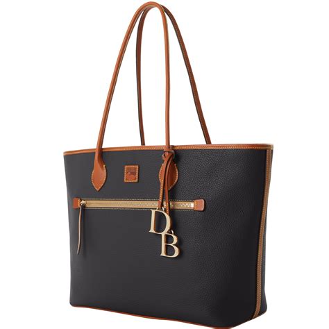 Dooney And Bourke Leather Pebble Grain Large Tote In Black Lyst