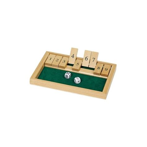 W Rfelspiel Shut The Box X X Cm Holz W Rfel Per