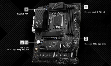 Trung tâm Mainboard Msi Pro Z790 p Wifi Ddr4