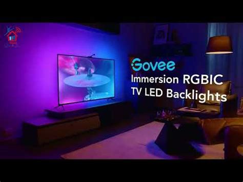 Govee Immersion Tv Led Backlights With Camera Rgbic Ambient Wi Fi Tv