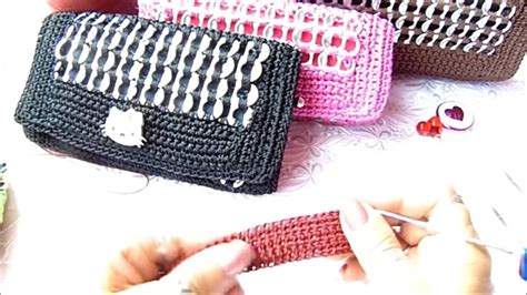 Cómo Hacer Cartera A Crochet Con Fichas Anillas Youtube