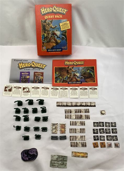 1991 Heroquest Board Game Hero Quest Kellers Keep Expansion in Box Complete FREE SHIPPING - Etsy