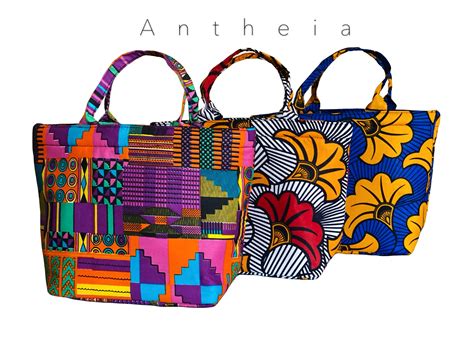 African Print Ankara Small Tote Bag Etsy