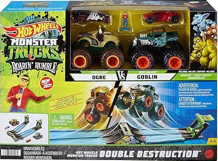 Amazon Hot Wheels Monster Trucks Roarin Rumble Toys Games