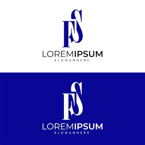 Premium Vector Professional Modern Minimalist Fs Letter Logo Design