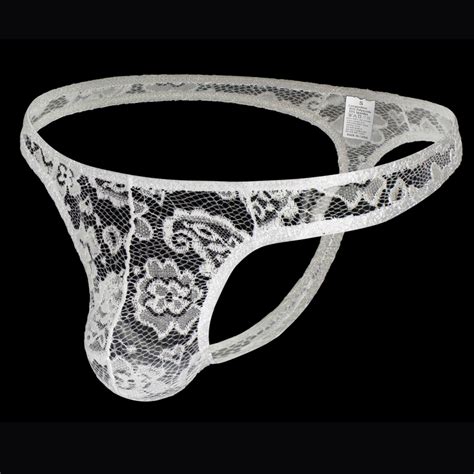 New Arrival Sexy Underwear Men Thongs Lace Breathable Briefs Jockstrap Men See Through Bikini G