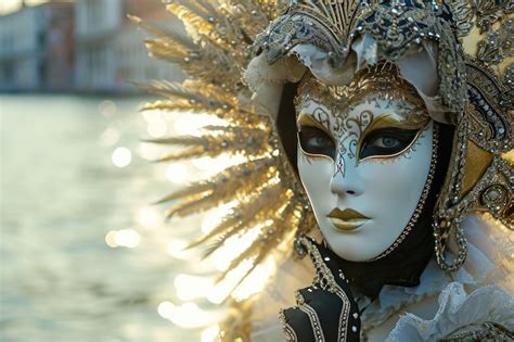 Premium Photo | Colorful masks and costumes at traditional Carnival in ...