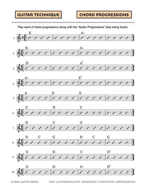 Guitar Chord Progressions | Lynne Davis Music