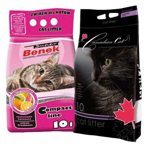 Żwirek Super Benek Compact Cytrusowa świeżość 10l Żwirek Canadian Cat