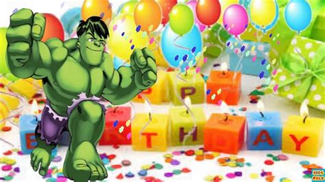 Hulk Happy Birthday Song For Kids Youtube