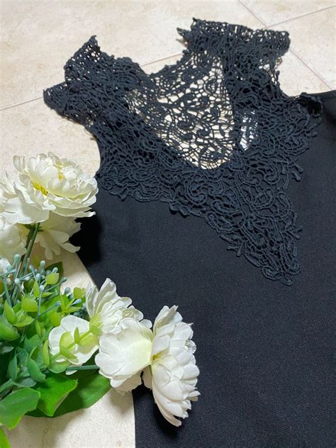 Sexy Crochet Black Dress Womens Fashion Tops Sleeveless On Carousell