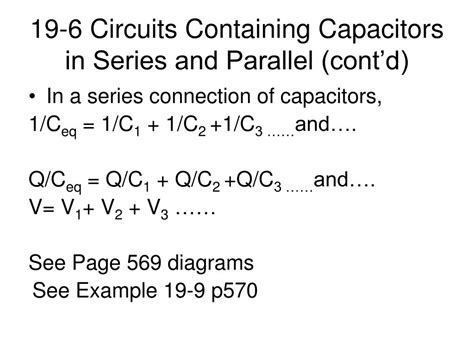 Ppt 19 6 Circuits Containing Capacitors In Series And Parallel