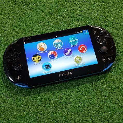 【やや傷や汚れあり】sony ソニー Psvita 本体 Pch 2000 ブルー 通電確認済み Playstation Vita プレイ