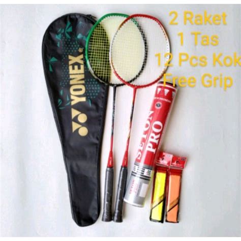 Jual Raket Badminton Bulu Tangkis Paket Lengkap Shopee Indonesia