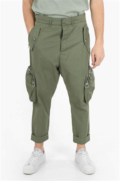 Balmain Cargo Pants With Cuffed Ankles Men Glamood Outlet