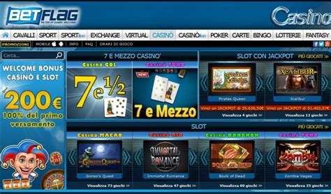 Bonus senza deposito 30 BetFlag Casinò Slot gratis