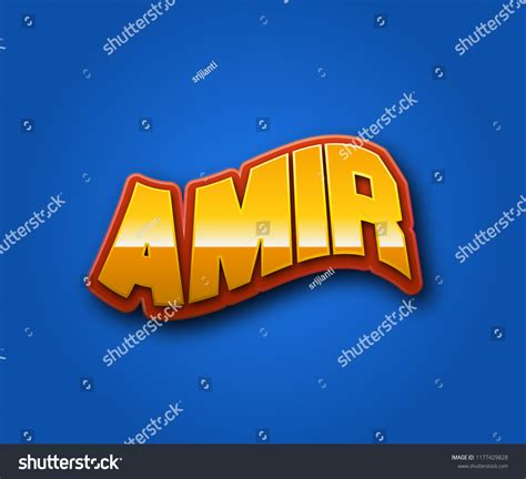 Amir Popular Nick Names Around World Stock Illustration 1177429828