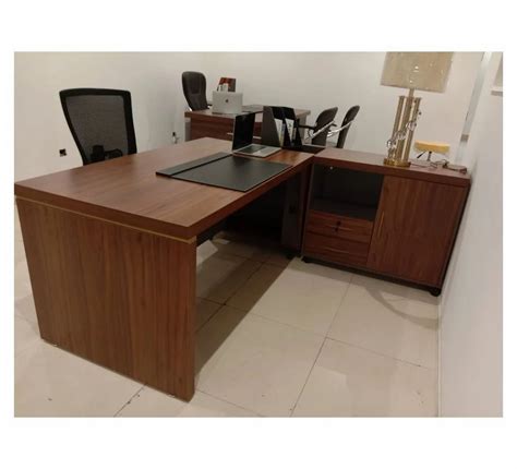 Perfect Furniture Brown L Shape Wooden Office Table At Rs 35000 In New