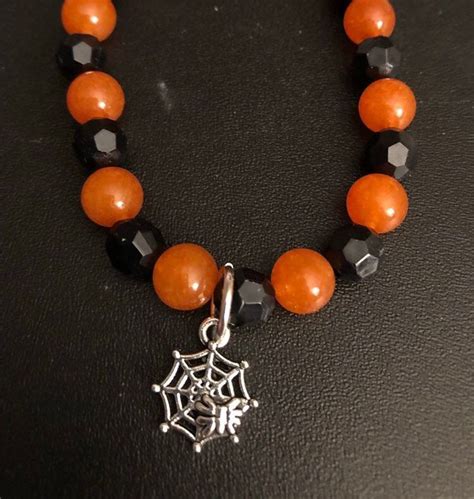 Halloween Bracelets Beaded Bracelet Halloween Jewelry Etsy Handmade