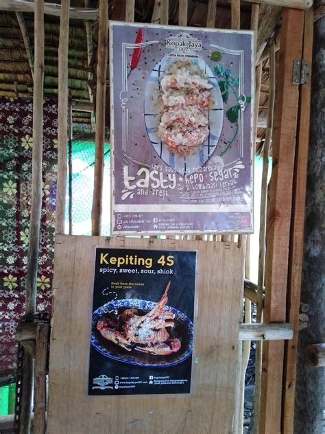 Menu At Kopak Jaya Kelong Seafood Batam Restaurant Batam