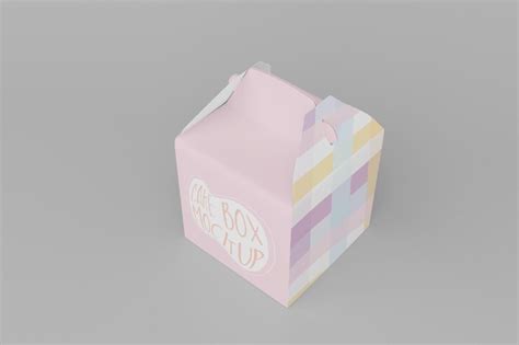 Premium Psd Cake Box Mockup