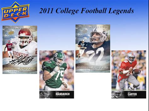 South Bay Baseball Cards: 2011 Upper Deck College Football Legends ...