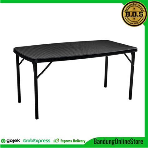 jual meja taman lipat  cm krisbow meja teras model rotan outdoor