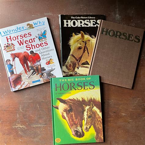 Set of Three Books About Horses: The Color Nature Library Horses, The