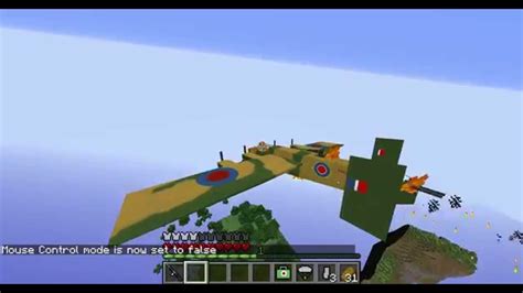 Plane Crash Flans Mod Youtube