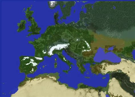 Minecraft Europe Map