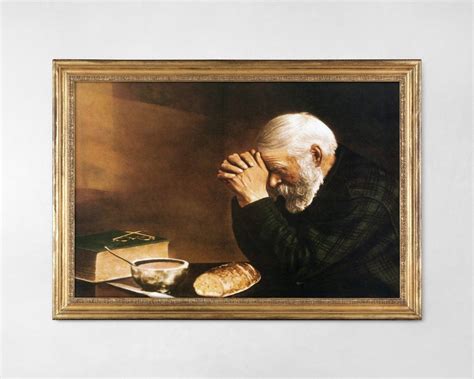 Grace By Eric Enstrom Digital Download Man Praying Over Bread